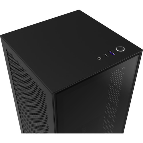 NZXT H1 Mini-ITX Case with 650W Power Supply & 140mm AIO Liquid CPU Cooler  (Matte Black)