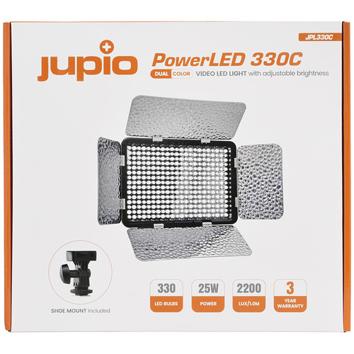 audition Landbrug vokse op Jupio PowerLED 330C Dual-Color LED Light JPL330C B&H Photo Video