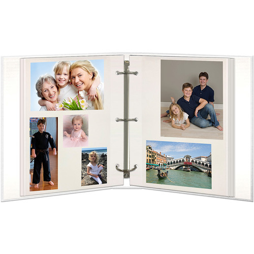 Pioneer Photo Albums Magnetic 3-Ring Album (White, 100 Pages)