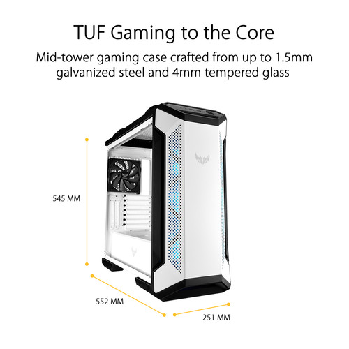 ASUS TUF Gaming GT502 Full-Tower Case (White)