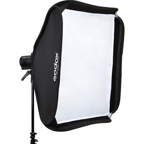Godox 32x 32 /80x80cm Foldable Flash Softbox Kit with Grid, S-Type  Speedlite Bracket Bowens Mount and Carring Case for Camera Flash Speedlight