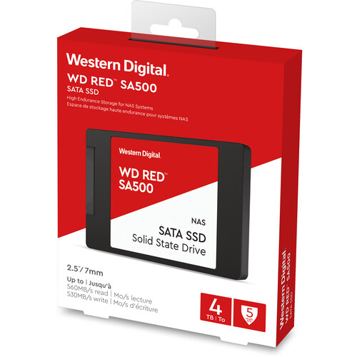 WD 4TB SATA III 2.5" Internal NAS SSD WDS400T1R0A B&H