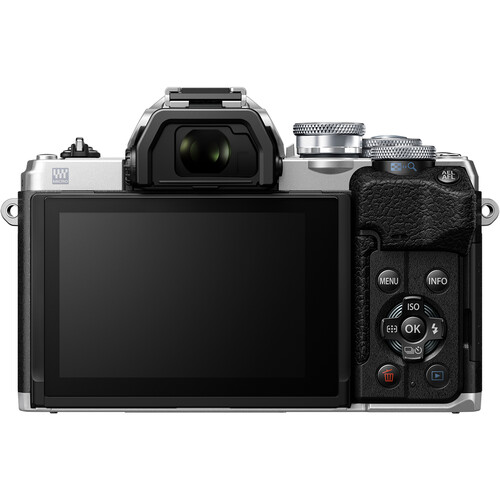 Olympus OM-D E-M10 Mark IV Mirrorless Camera with 14-42mm EZ Lens (Silver)