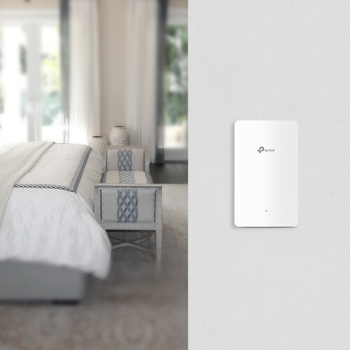 EAP225-Wall Omada AC1200 Wireless Wall-Plate 10/100 Mb/s PoE-Compliant Access Point