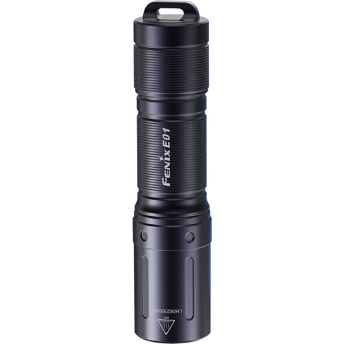 Fenix E01 V2.0 LED Keychain Flashlight, Black, 100 Max Lumens - KnifeCenter  - FX-E01V2BLK