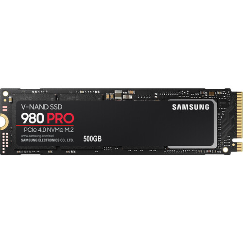 Samsung 500GB 980 PRO PCIe 4.0 x4 M.2 Internal SSD MZ-V8P500B/AM