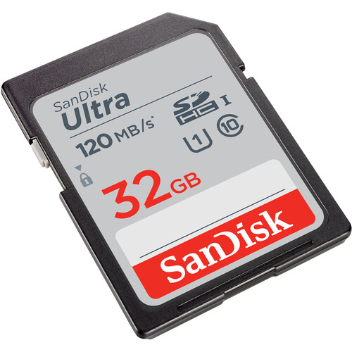 SanDisk 32GB Ultra UHS-I SDHC Memory Card SDSDUN4-032G-AN6IN B&H