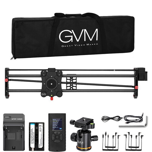 GVM GP-80QD Video Carbon Fiber Motorized Camera Slider 32
