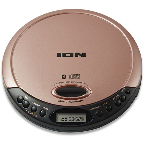 ION Audio CD Go Portable CD Player CD GO (ROSE GOLD) B&H Photo