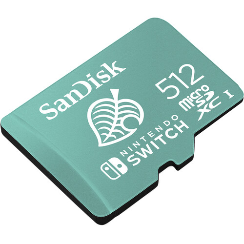 SanDisk 512GB UHS-I microSDXC Memory Card SDSQXAO-512G-ANCZN B&H