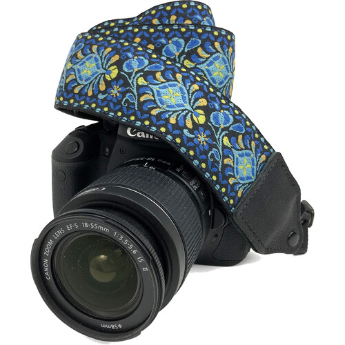 Perri's Leathers Ltd. 2 Jacquard Camera Strap (Blue Lotus)