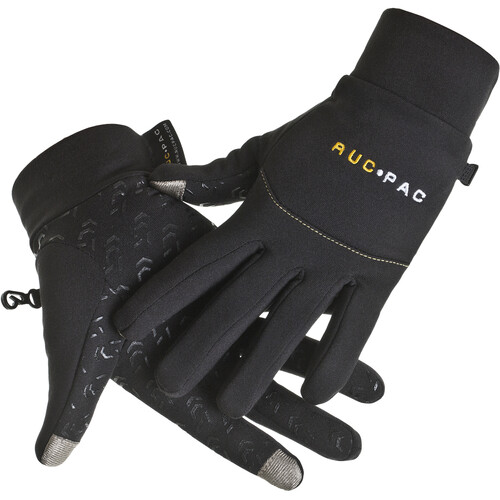 Freehands Men's Stretch Thinsulate Gloves (Medium, Black)