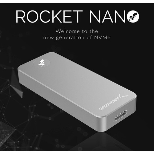 Sabrent 512GB Rocket Nano USB 3.2 Gen 2 External SSD SB-512-NANO