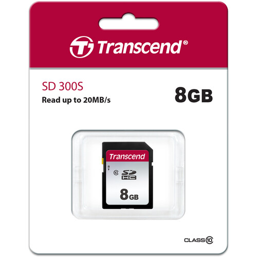 Transcend 8GB 300S UHS-I SDHC Memory Card TS8GSDC300S B&H Photo