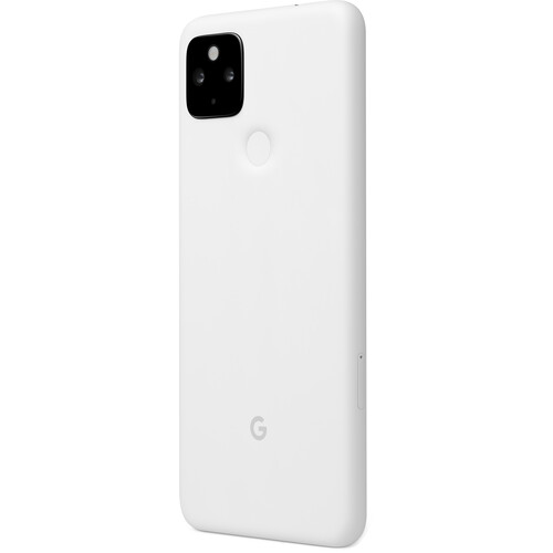 unlocked pixel 4a 5g in a white color