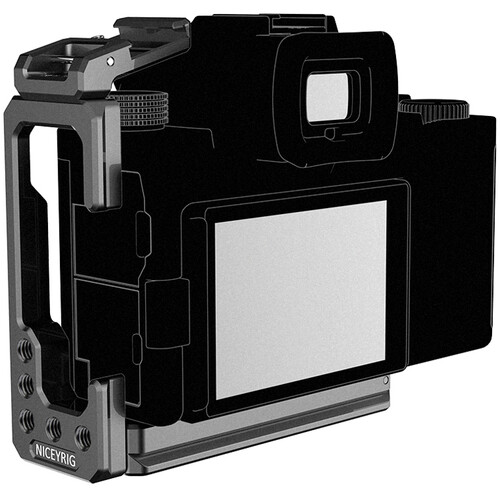 Niceyrig L-Bracket for Panasonic Lumix S5 Camera with Detachable Cold Shoe  Mount