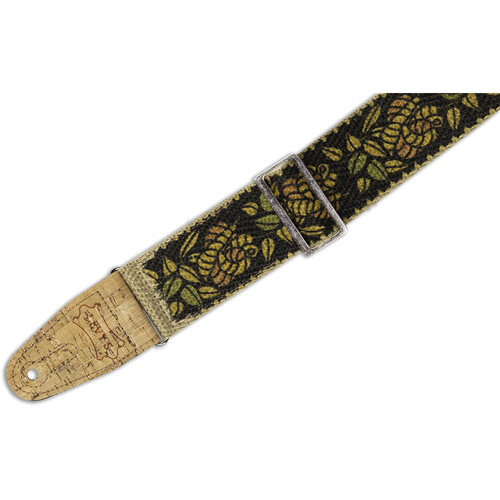 Levy's 2 Hootenanny Guitar Strap, Yellow Flower at Gear4music