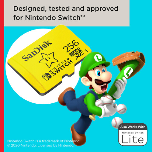 SanDisk 512GB microSDXC UHS-I Memory Card Licensed for Nintendo