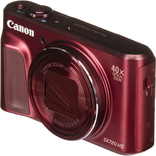 Canon PowerShot SX720 HS Digital Camera (Red) 1071C001 B&H Photo