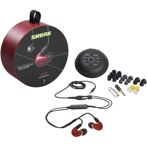 Shure AONIC 5 Sound-Isolating Earphones (Red) SE53BARD+UNI B&H