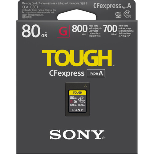 Sony 80GB CFexpress Type A TOUGH Memory Card CEAG80T B&H Photo