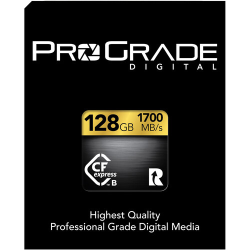 ProGrade Digital 128GB CFexpress 2.0 Type B Gold PGCFX128GAPBH