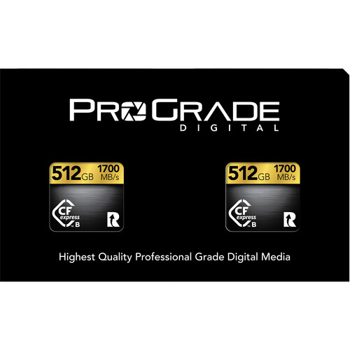 ProGrade Digital 512GB CFexpress 2.0 Type B Gold PGCFX512GAP2BH