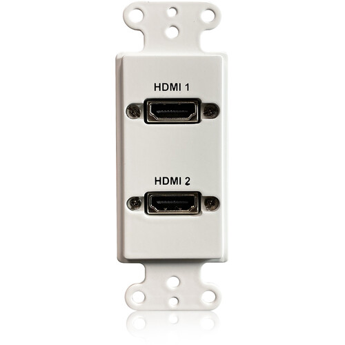 Comprehensive HDMI Dual-Pigtail Wall Plate (White) WP-HM2PT B&H