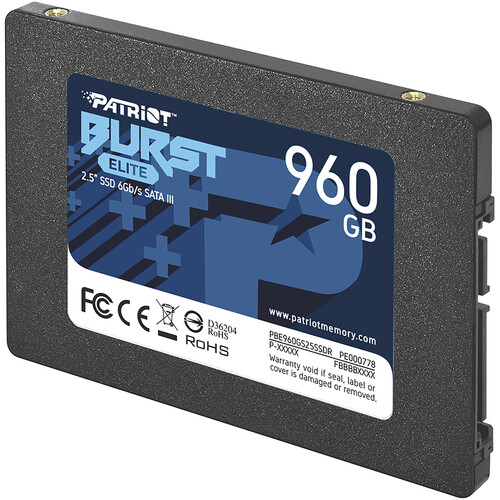 Patriot 960GB Burst 2.5" SATA Internal PBE960GS25SSDR