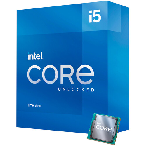 Procesador Intel Core i5-11600K 3.9 GHz de seis núcleos LGA 1200