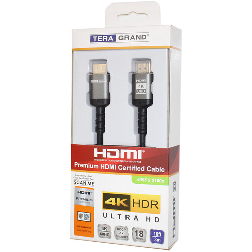 10ft (3m) High Speed HDMI® Cable with Ethernet - 4K 60Hz
