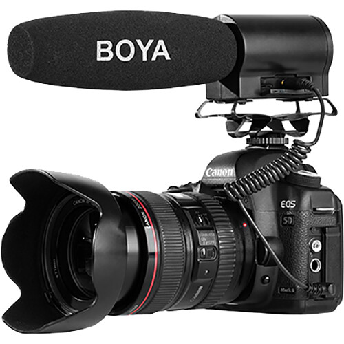 BOYA BY-DRM7 Shotgun Microphone with Integrated Flash Recorder