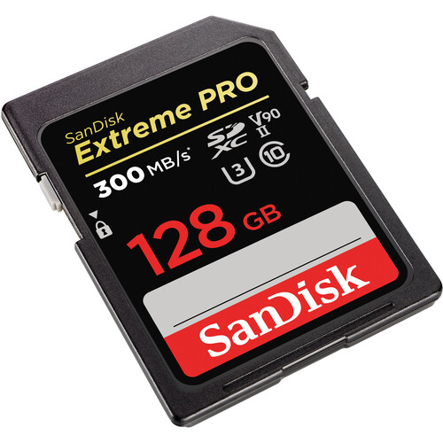 SanDisk 128GB Extreme PRO UHS-II SDXC Memory SDSDXDK-128G-ANCIN