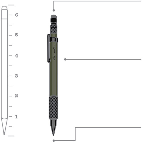 RITR Mechanical Clicker Pencil - Olive