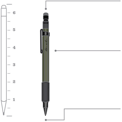 RITE IN THE RAIN TOUGH MECHANICAL CLICKER PENCIL with 1.3mm Lead