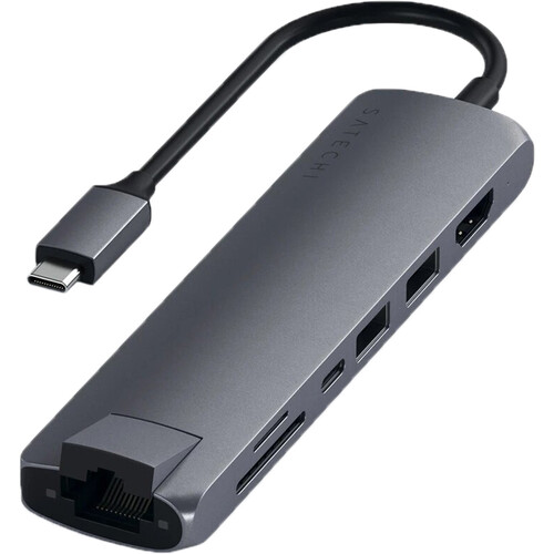 Satechi USB Type-C Slim Multi-Port with Ethernet ST-UCSMA3M B&H