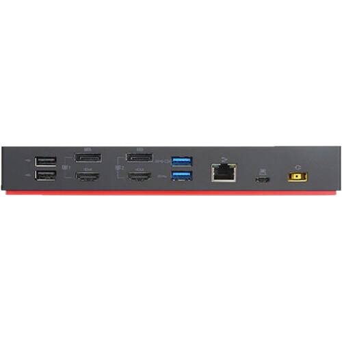 Lenovo ThinkPad Hybrid USB-C with USB-A Dock - docking station - USB-C - 2  x HDMI, 2 x DP - GigE - 40AF0135US - Docking Stations & Port Replicators 