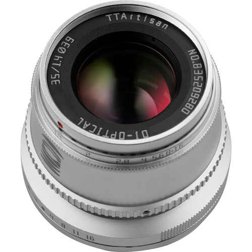 TTArtisan 35mm f/1.4 Lens for FUJIFILM X (Silver) A11S B&H Photo