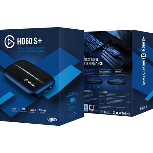 Elgato Game Capture HD60 S+ High Definition HDR Game 10GAR9901