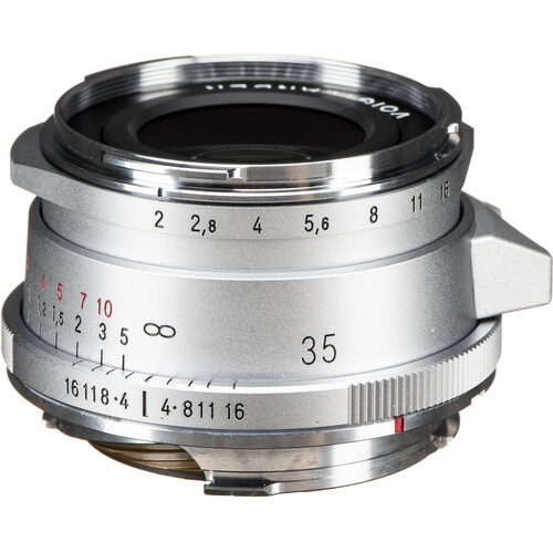 Voigtlander Ultron Vintage Line 35mm f/2 Aspherical Type II VM Lens (Silver)