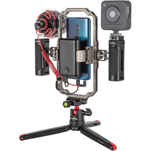 SmallRig Mobile Cellphone Vlogging Dual Handheld Cage Kit with