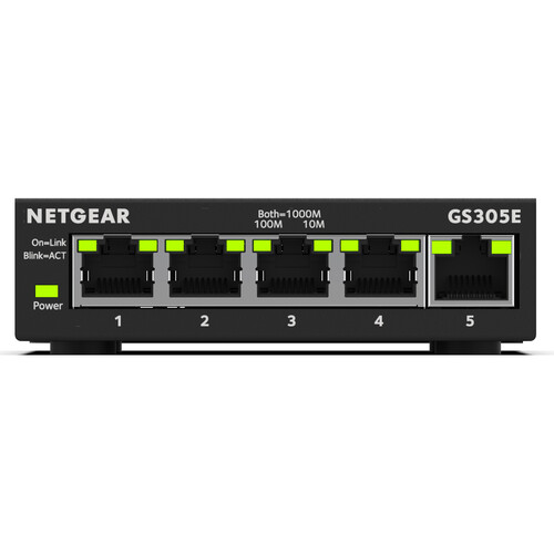 Netgear GS305E 5-Port Gigabit Managed Switch GS305E-100NAS B&H