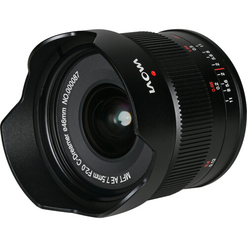 Venus Optics Laowa 7.5mm f/2 MFT Lens for Micro VE7520MFTAEBLK