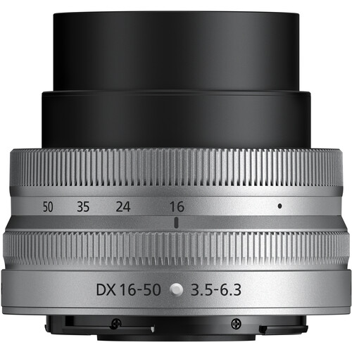 Nikon NIKKOR Z DX 16-50mm f/3.5-6.3 VR Lens (Silver) 20109 B&H