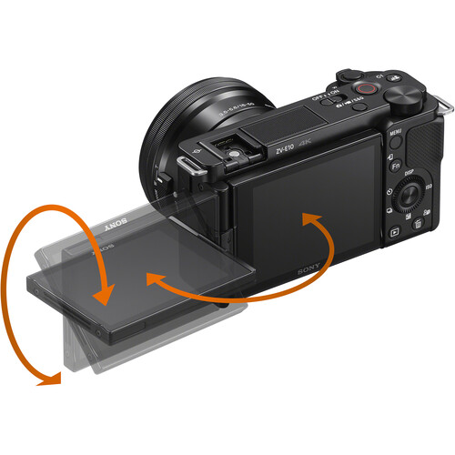 Sony ZV-E10 Mirrorless Camera with 18-105mm f/4 Lens Kit (Black)
