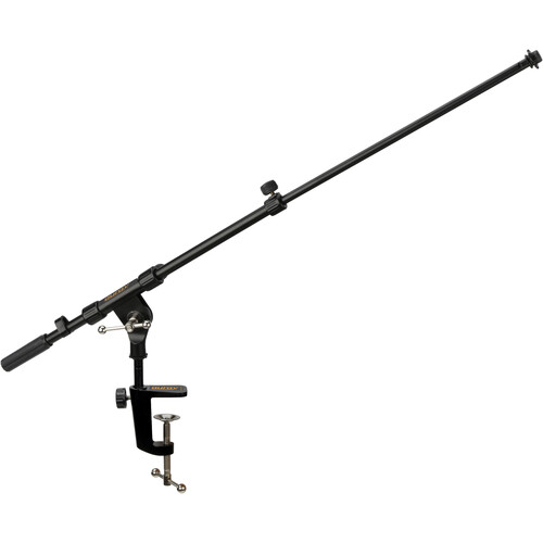 MS-DTCL-32 Telescoping Boom Arm Microphone Stand with Table Clamp Mount