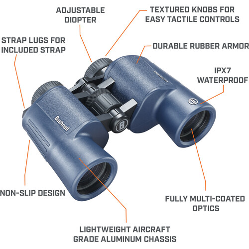 Bushnell H2O 10x42 Porro Binoculars (Waterproof) 8 - Huligun.com Bushnell H2O 10x42 Porro Binoculars (Waterproof) - Huligun.com