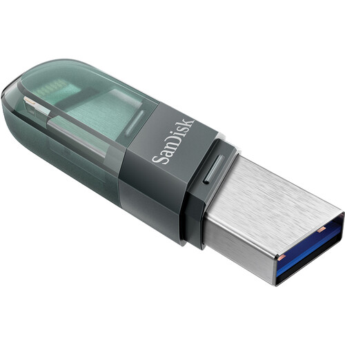 SanDisk 128GB iXpand 2-in-1 Flash Drive Flip SDIX90N-128G-GN6NE