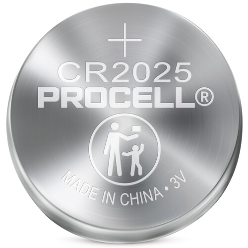Procell 2025 Lithium Coin Cell Battery (5-Pack) PC2025
