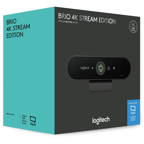 Verandert in leugenaar Stevig Logitech BRIO Ultra HD Pro Webcam 960-001105 B&H Photo Video